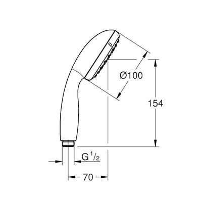 27923001 Grohe Tempesta New 100 tuš ročka