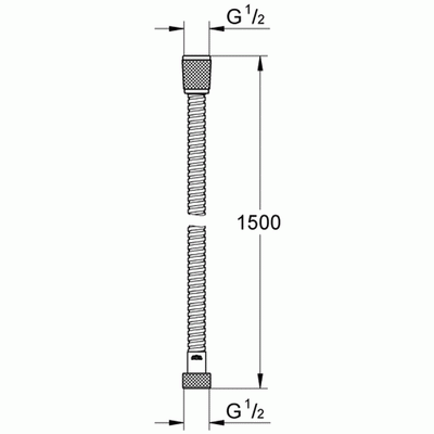 28143000 Grohe Relexaflex tuš cev 1,5 m