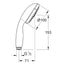 28261002 Grohe New Tempesta 100 tuš ročka 3 funkcije