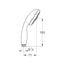 28419002 Grohe New Tempesta 100 tuš ročka 3 funkcije
