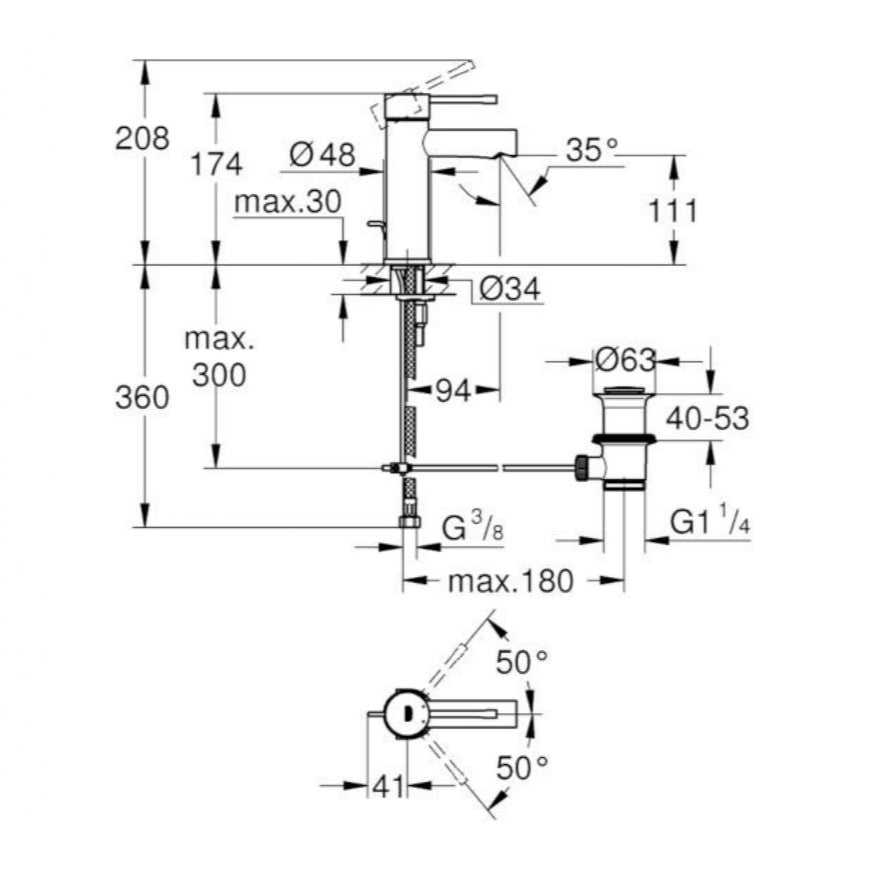 32898001 Grohe Essence New armatura za umivalnik