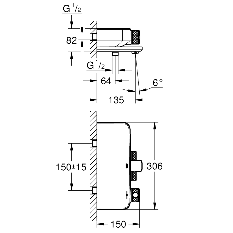 34718000 Grohe Grohtherm SmartControl armatura za kad termostatska