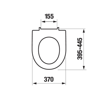 H8903850000631 Jika Lyra Plus WC deska s počasnim zapiranjem "Soft Close"