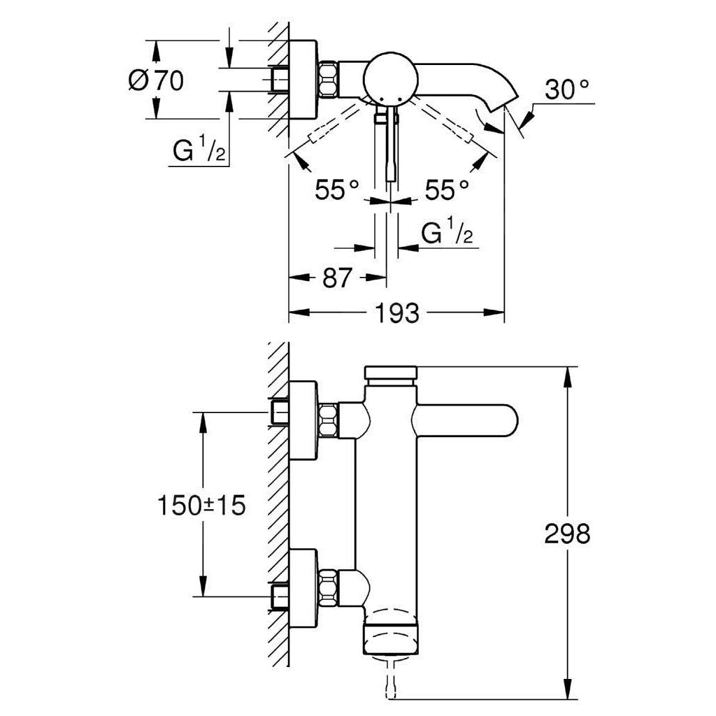 33624001 Grohe Essence armatura za kad