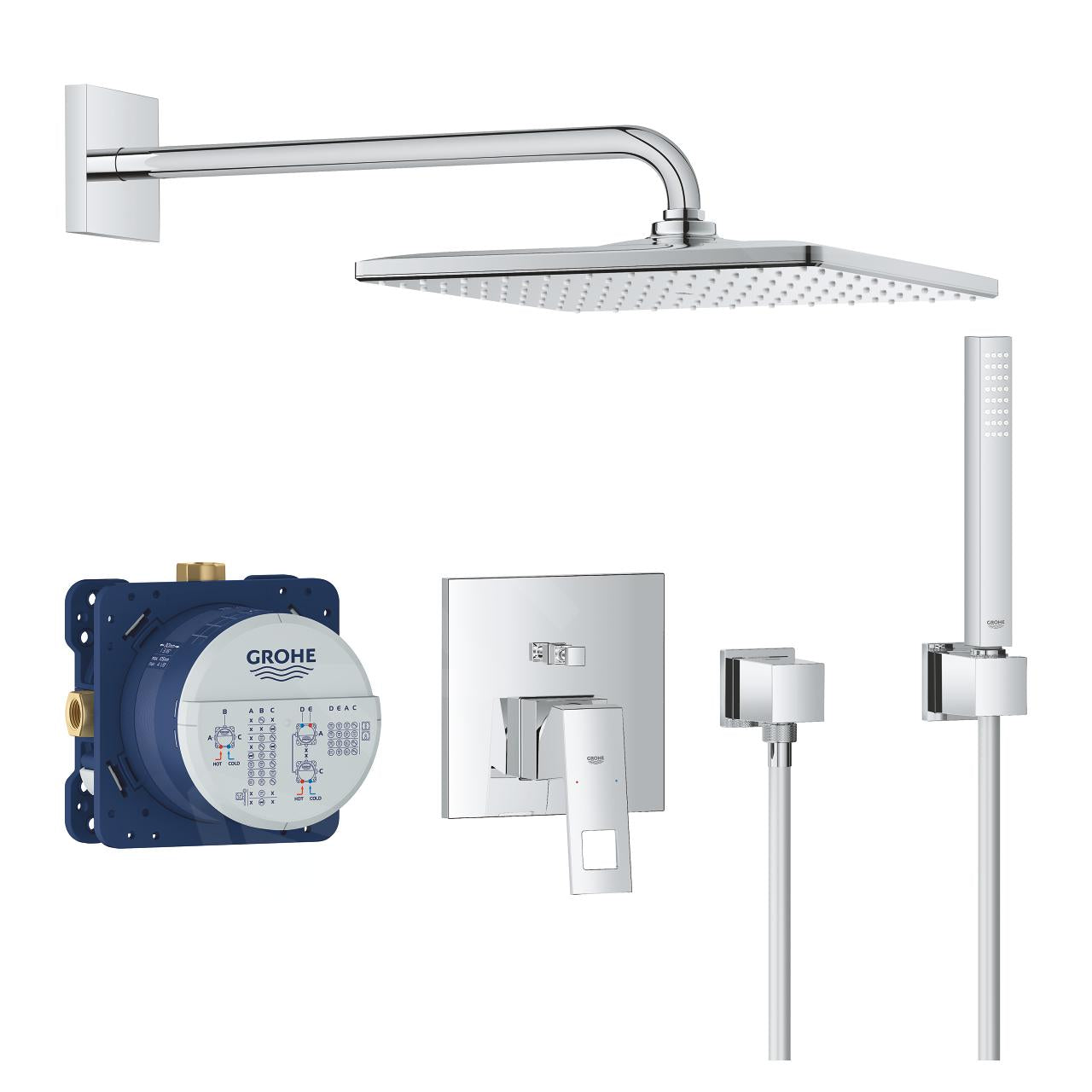 Tuš sistemi — 25238000 Grohe Eurocube 310 podometni komplet za tuš | SAN-KERAMIKA.SI