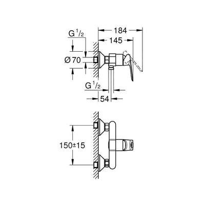 23634000 Grohe BauLoop armatura za tuš