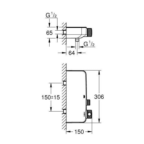 34719000 Grohe Grohtherm SmartControl armatura za tuš termostatska