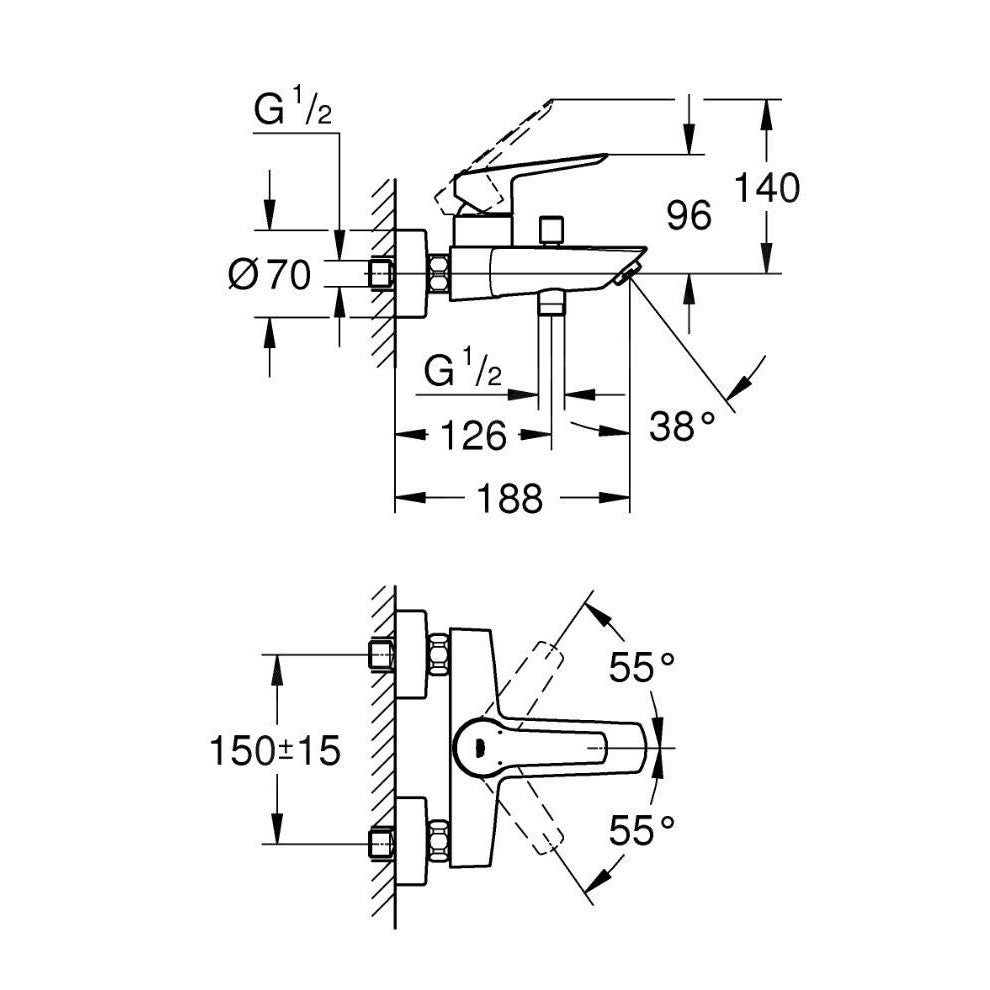 24206002 Grohe Start armatura za kad