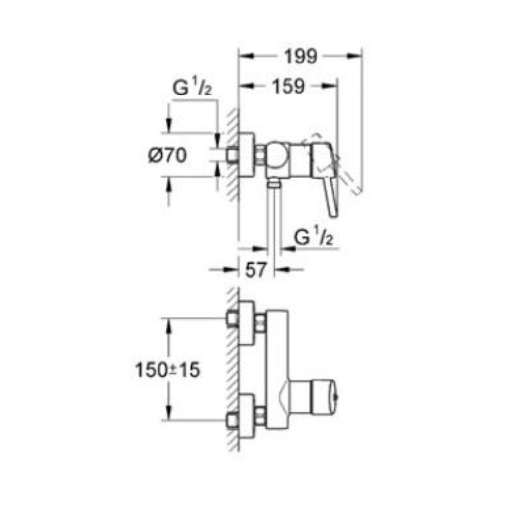 32210001 Grohe Concetto New armatura za tuš