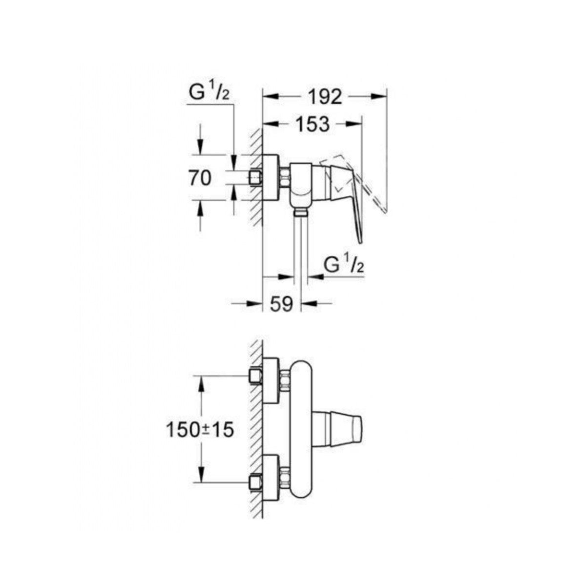 32837000 Grohe Eurosmart Cosmopolitan armatura za tuš