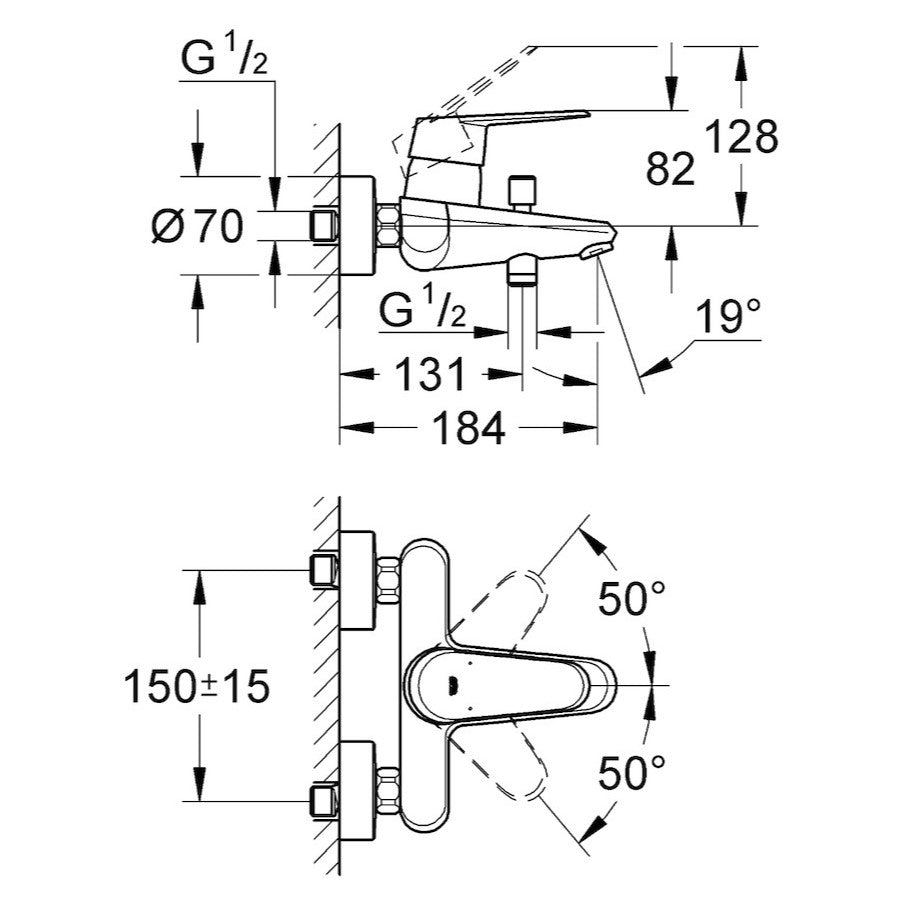 33390002 Grohe Eurodisc armatura za kad