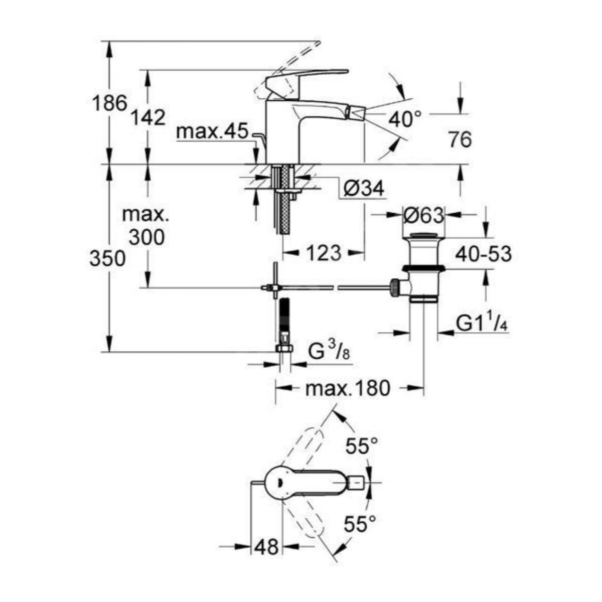 33565002 Grohe Eurostyle Cosmopolitan armatura za bide