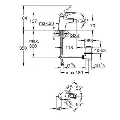 33565003 Grohe Eurostyle New armatura za bide