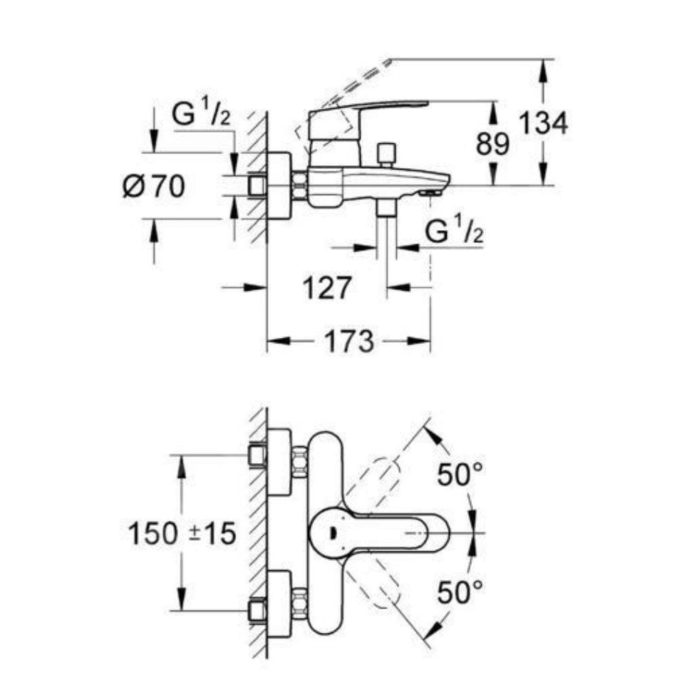 33591002 Grohe Eurostyle Cosmopolitan armatura za kad