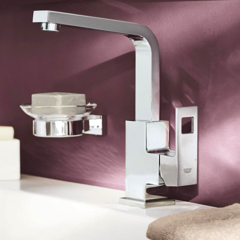 Armature za umivalnike — 23135000 Grohe Eurocube visoka vrtljiva armatura za umivalnik | SAN-KERAMIKA.SI