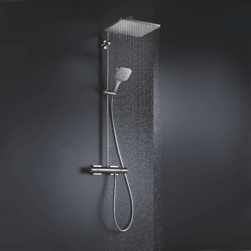 Tuš sistemi — 26649000 Grohe Rainshower SmartActive Cube 310 termostatska armatura s tuš setom | SAN-KERAMIKA.SI