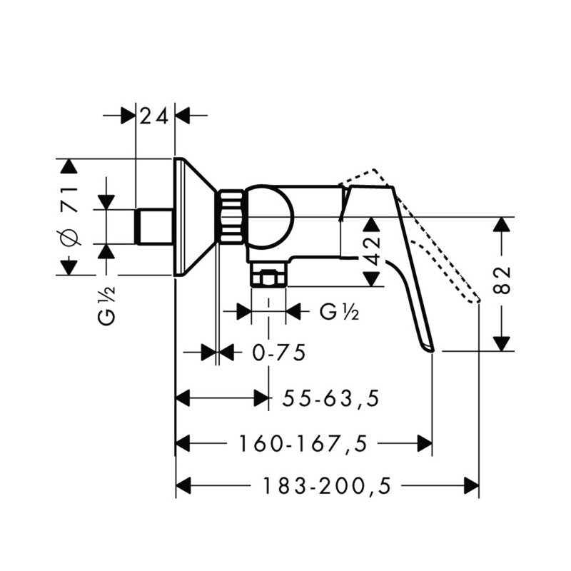 31960000 Hansgrohe Focus armatura za tuš