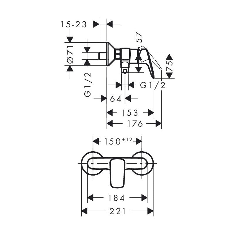 71600000 Hansgrohe Logis armatura za tuš