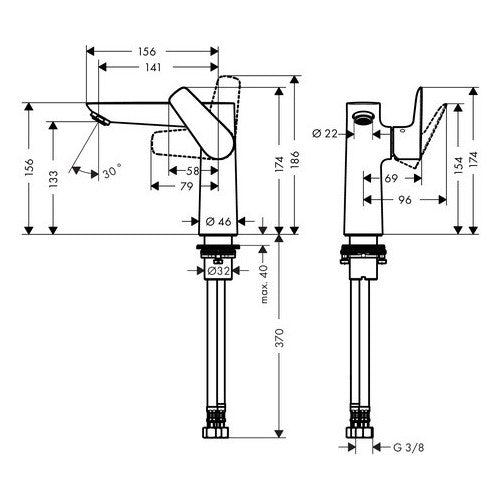 71755000 Hansgrohe Talis E 150 armatura za umivalnik