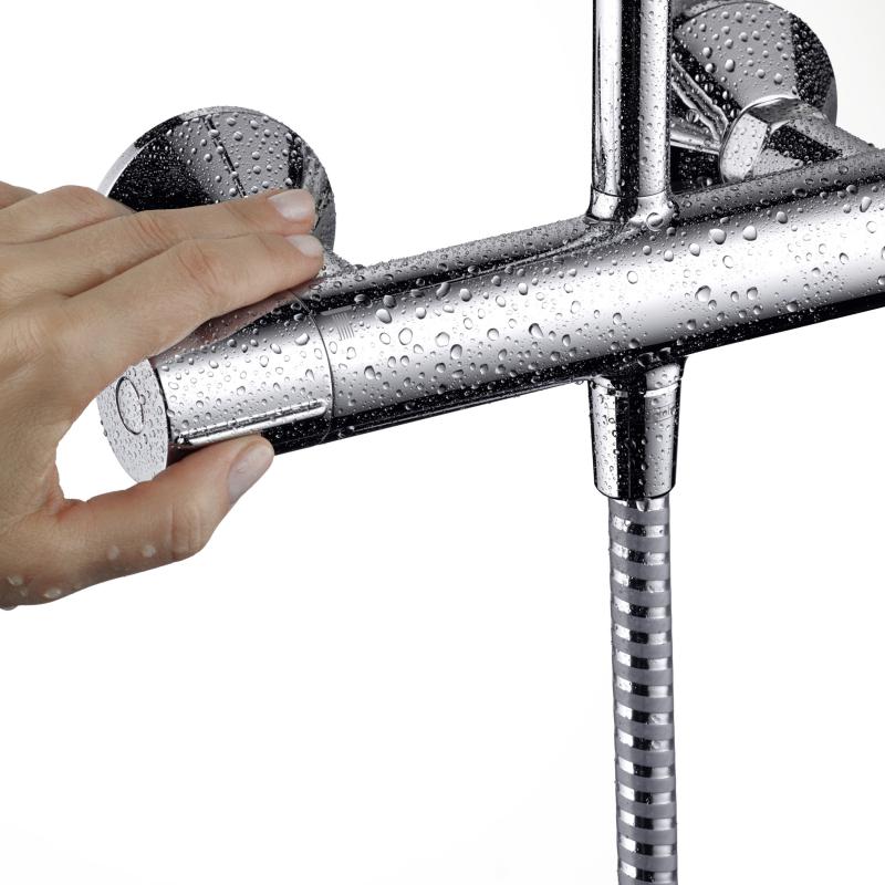 Tuš sistemi — 26089000 Hansgrohe Vernis Blend armatura za tuš termostatska s tuš setom | SAN-KERAMIKA.SI