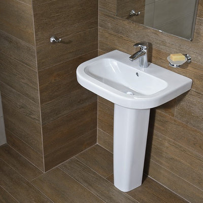 H8126130001041 Jika Deep 60 x 45 cm pravokotni keramični umivalnik z odprtino za armaturo